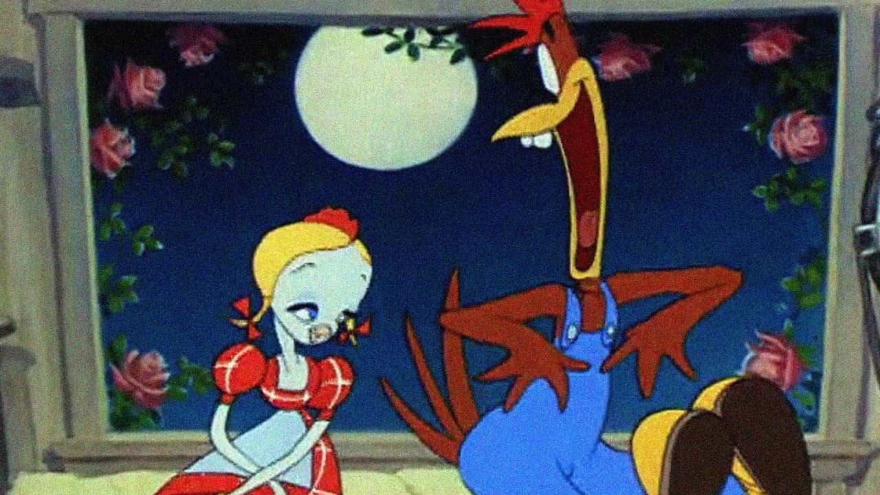 Кадр з фільму Півень-селюк (1946)