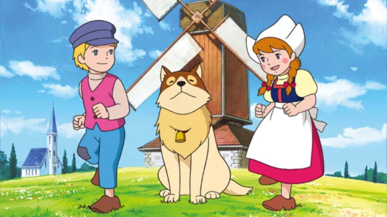 Кадр із серіалу Фландрійський пес (1975)