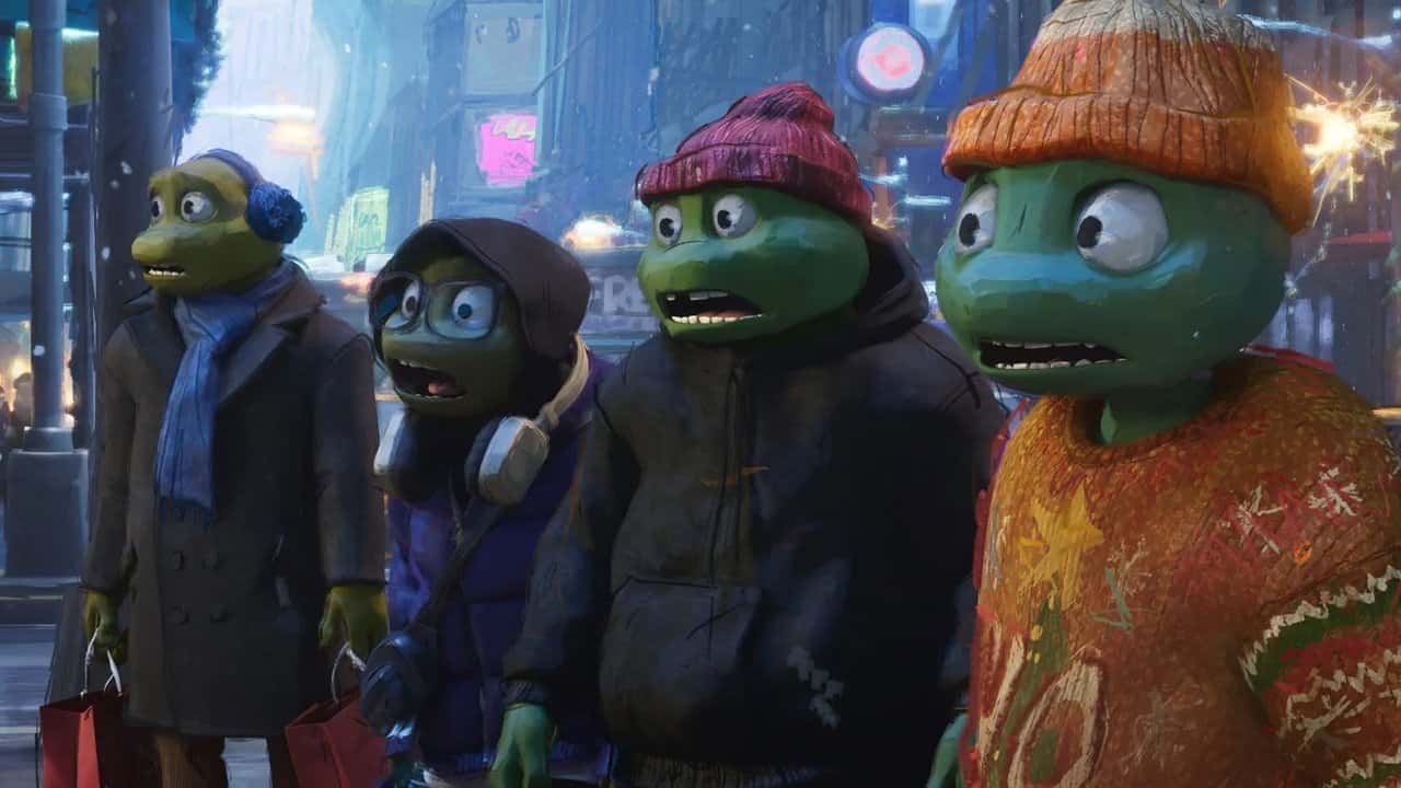 Кадр з фільму Teenage Mutant Ninja Turtles: Chrome Alone 2 - Lost in New Jersey (2025)