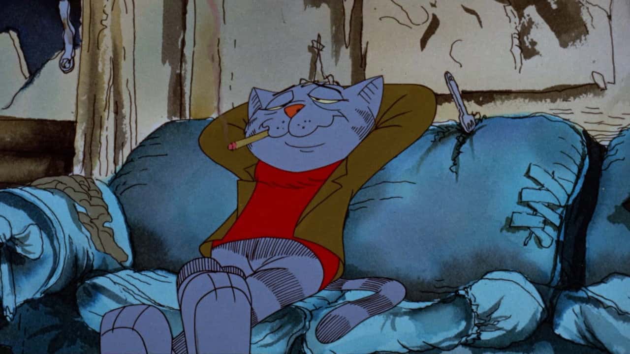Кадр з фільму Дев'ять життів кота Фріца (1974)