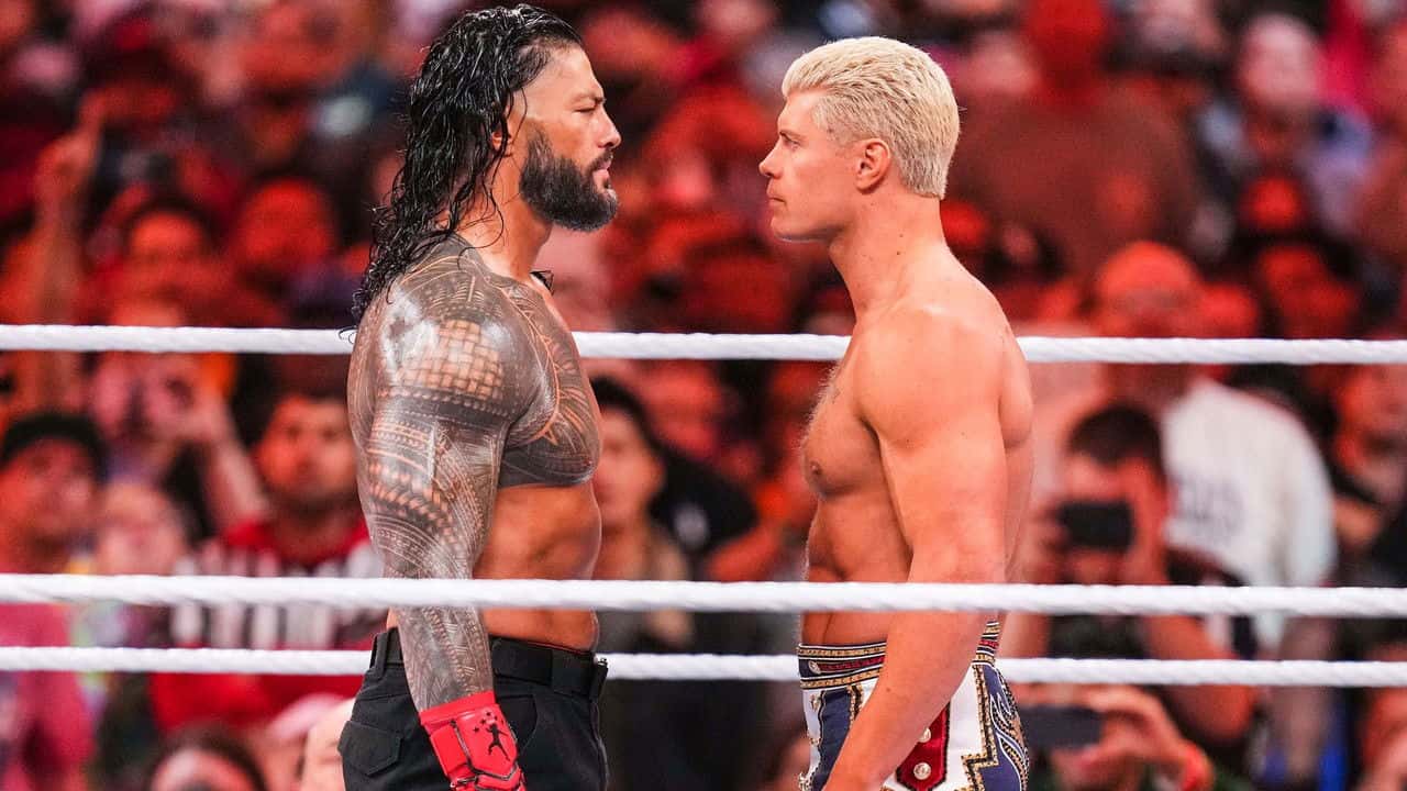 Кадр з фільму WWE Реслманія 39 (2023)