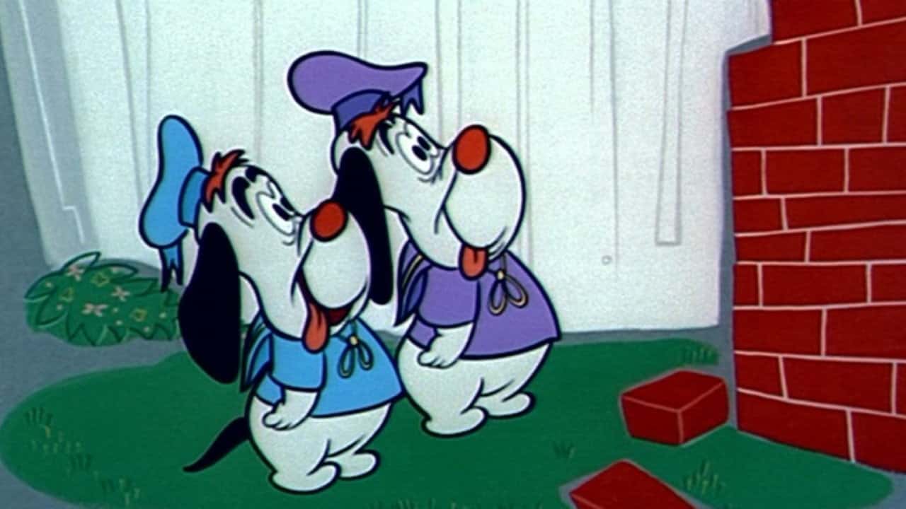Кадр з фільму Троє маленьких цуценят (1953)