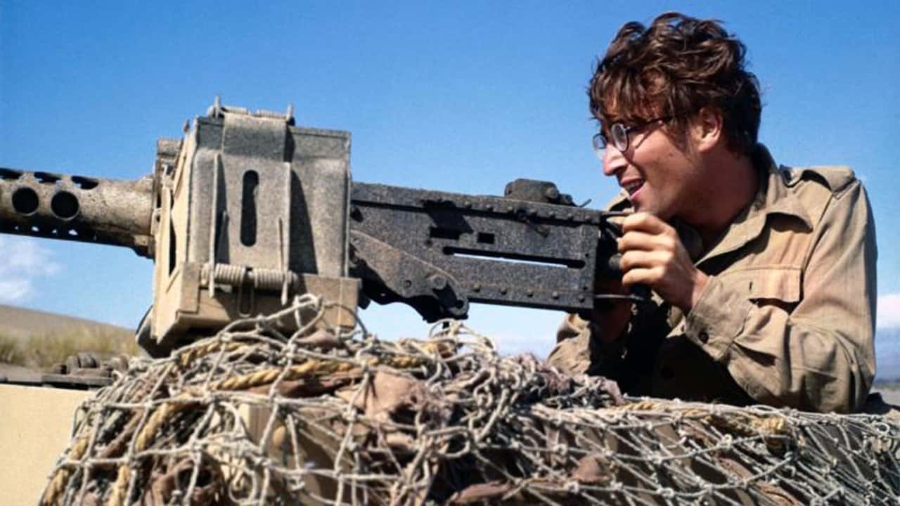 Кадр з фільму Як я виграв війну (1967)