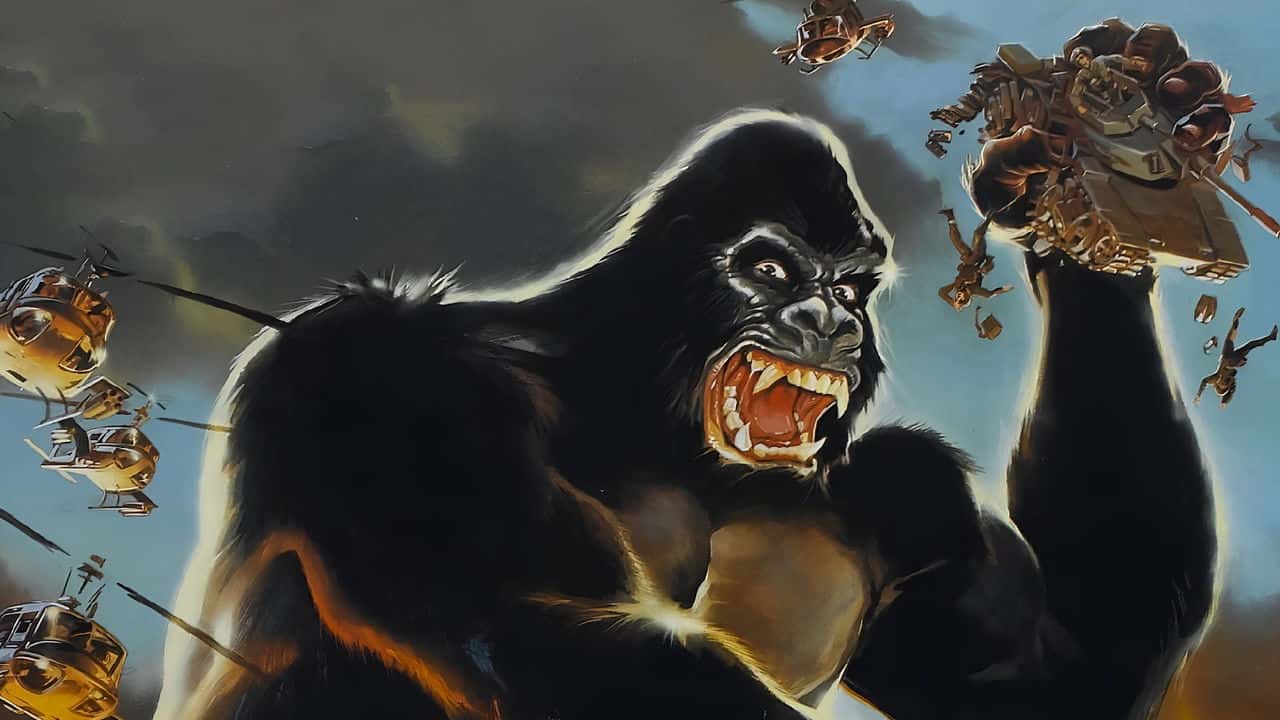 Кадр з фільму Кінг Конг живий (1986)