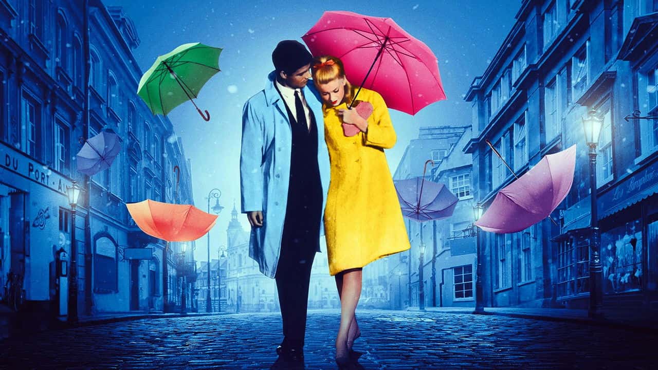 Кадр з фільму Шербурзькі парасольки (1964)