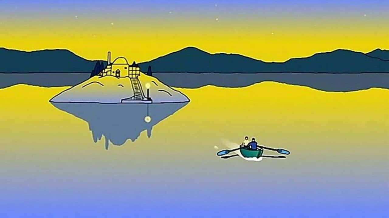 Кадр з фільму Галактична риба (1993)