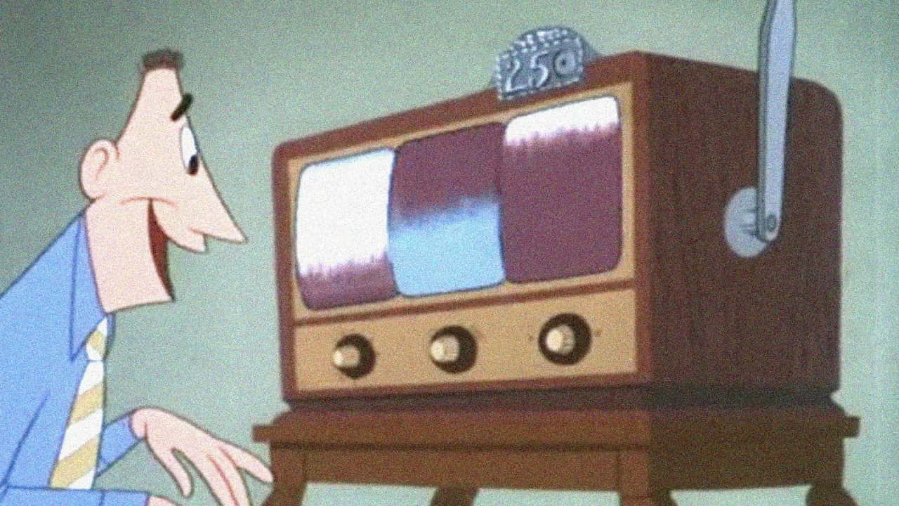 Кадр з фільму Телевізор завтрашнього дня (1953)
