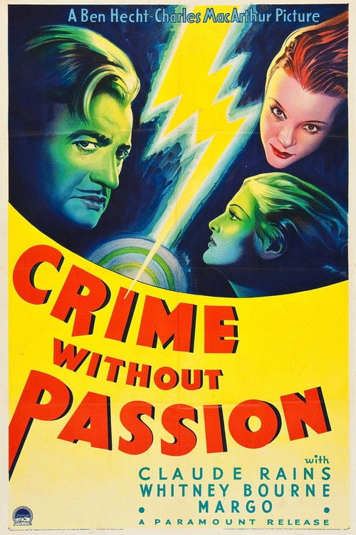 Постер Crime Without Passion (1934)