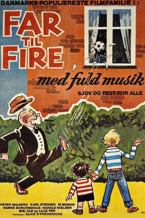 Постер Far til fire med fuld musik (1961)