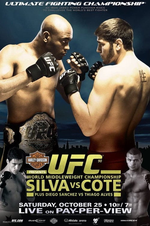 Постер UFC 90: Silva vs. Cote (2008)