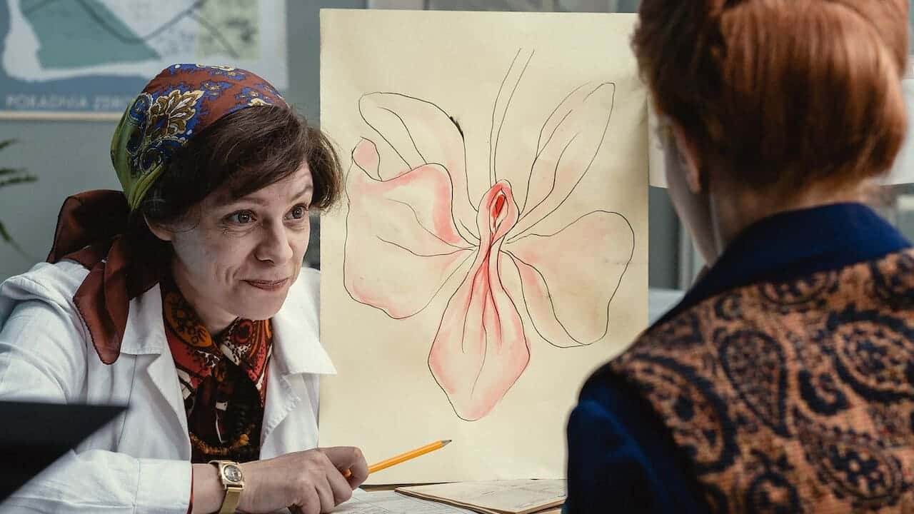Кадр з фільму Мистецтво кохання. Історія Міхаліни Віслоцької (2017)