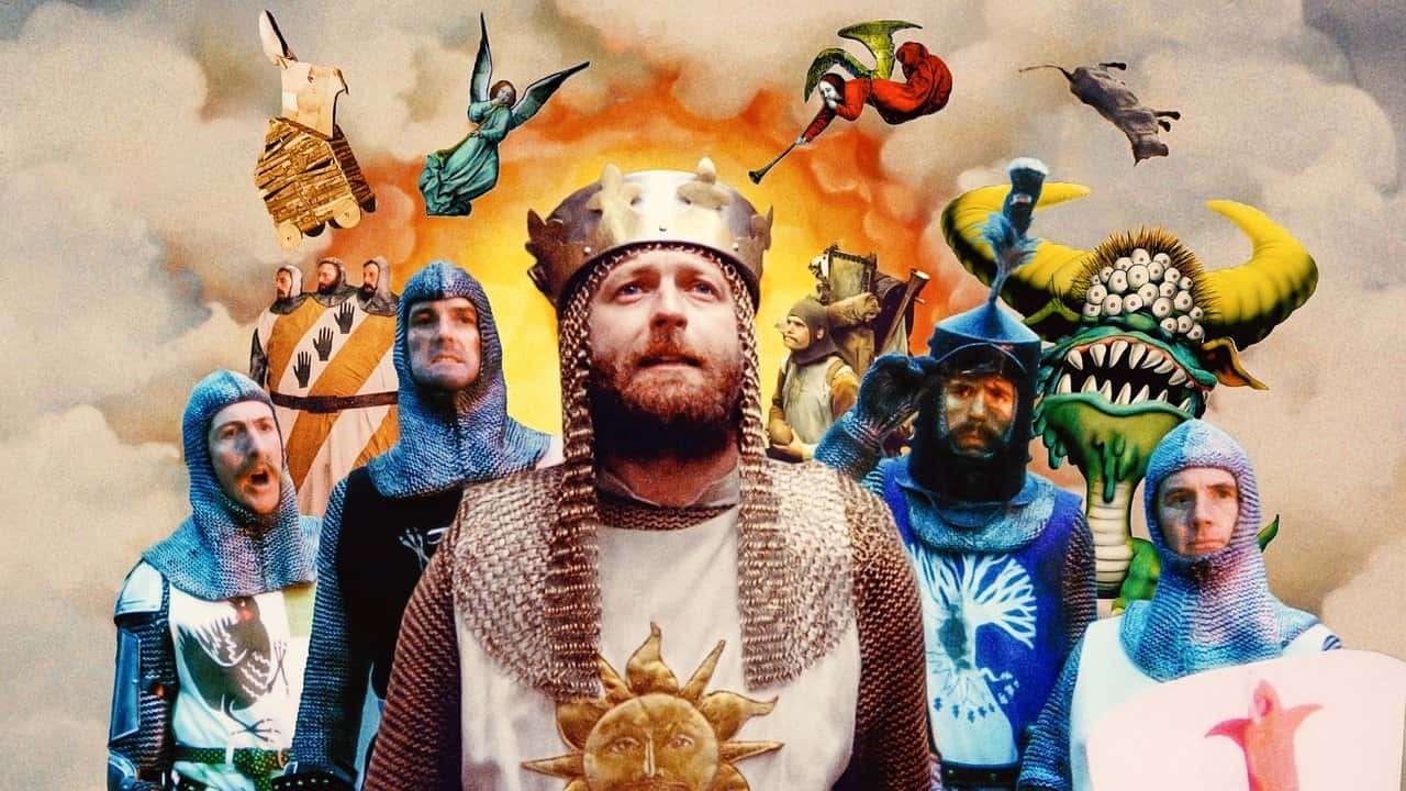 Кадр з фільму Монті Пайтон і Священний Грааль (1975)