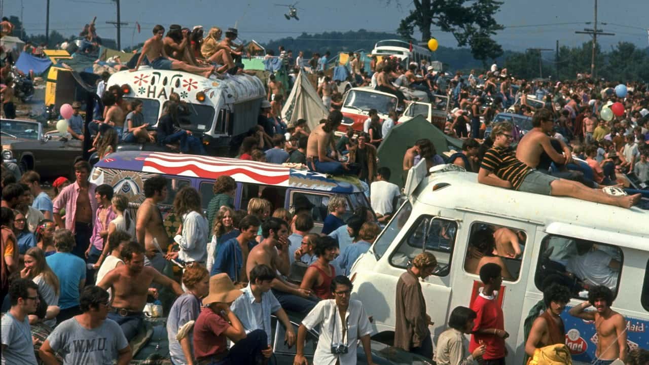Кадр з фільму Вудсток (1970)