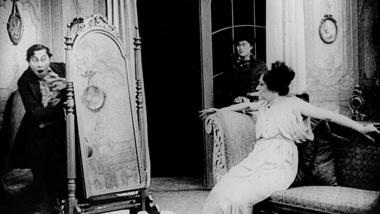 Кадр з фільму Празький студент (1913)