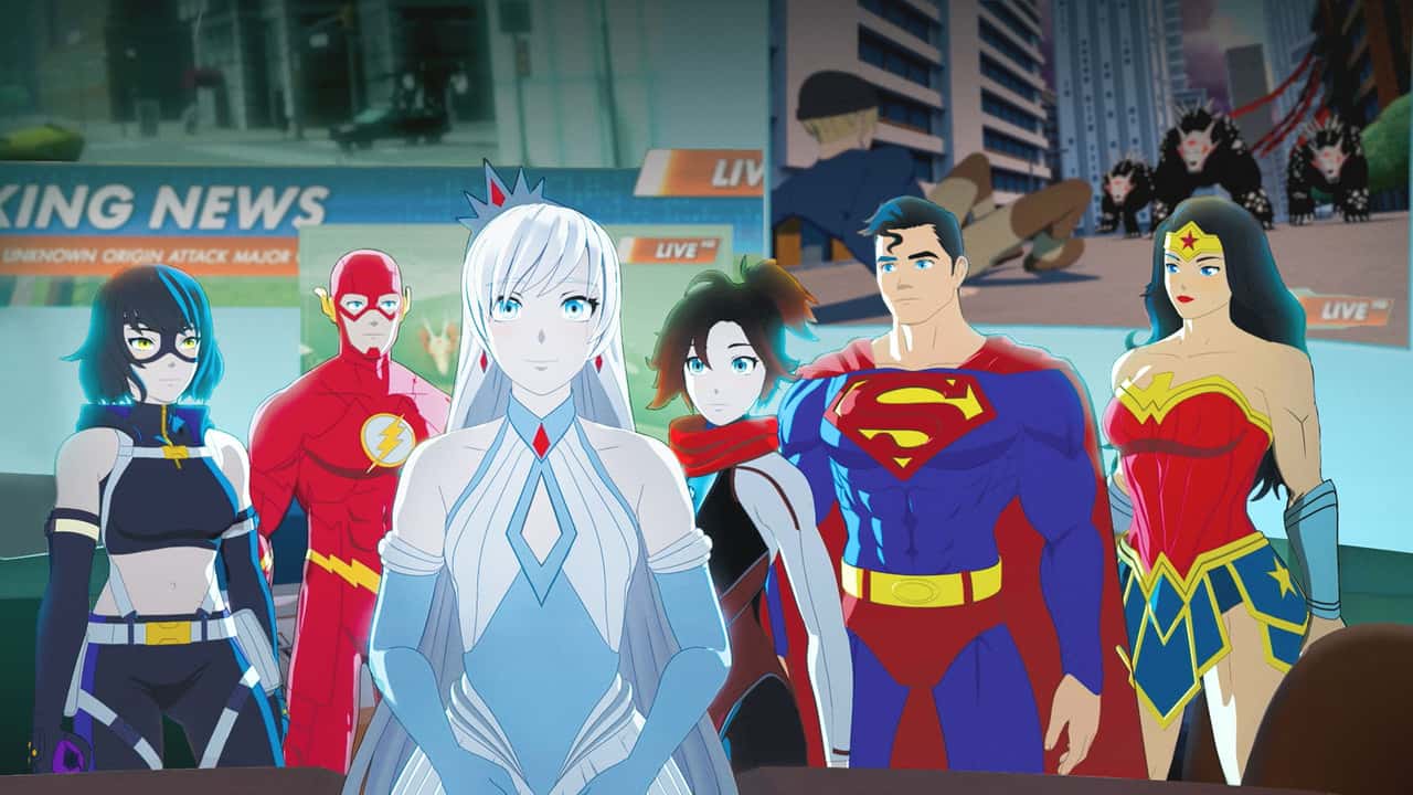 Кадр з фільму Ліга справедливості x RWBY: Супергерої та мисливці, частина друга (2023)