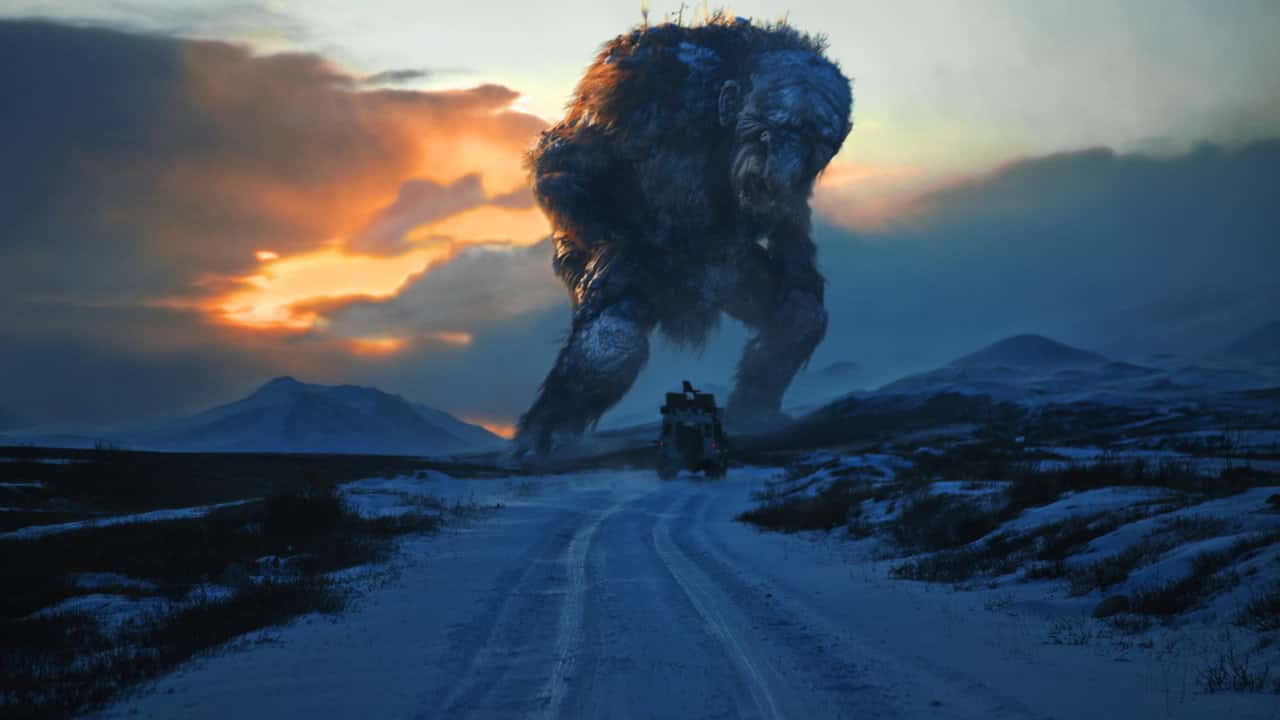 Кадр з фільму Мисливці на тролів (2010)