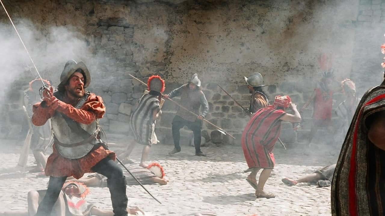 Кадр із серіалу Зброя, мікроби та сталь (2005)
