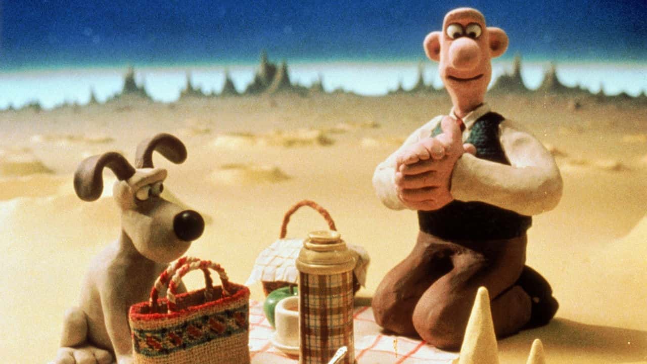 Кадр з фільму Воллес і Громіт. Великий вихідний (1990)