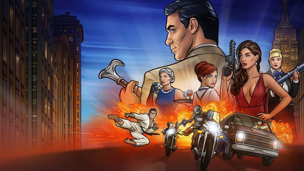 Кадр із серіалу Арчер (2009)
