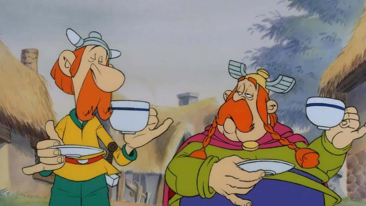 Кадр з фільму Астерікс в Британії (1986)