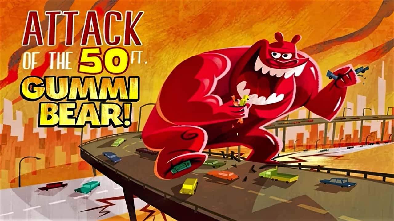 Кадр з фільму Атака 50-футового ведмедя-гуммі! (2014)