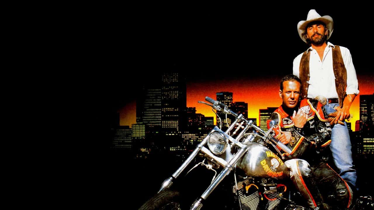 Кадр з фільму Гарлі Девідсон та ковбой Мальборо (1991)