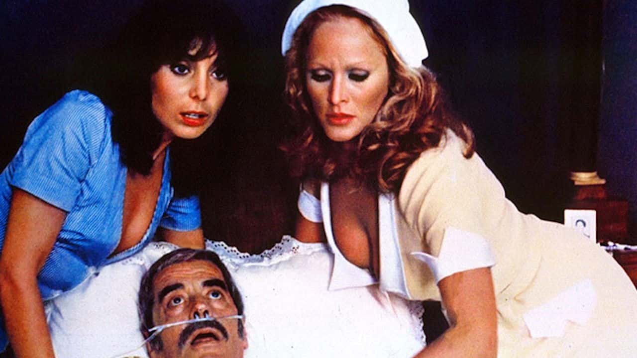 Кадр з фільму Чуттєва медсестра (1975)