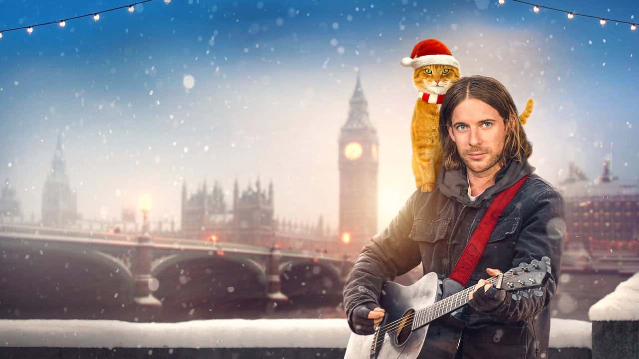 Кадр з фільму Різдво кота Боба (2020)