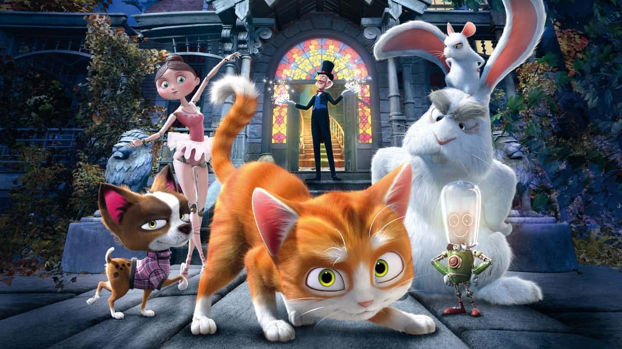 Кадр з фільму Кіт Грім та зачарований дім (2013)