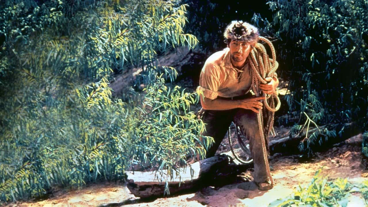 Кадр з фільму Дейві Крокетт і річкові пірати (1956)