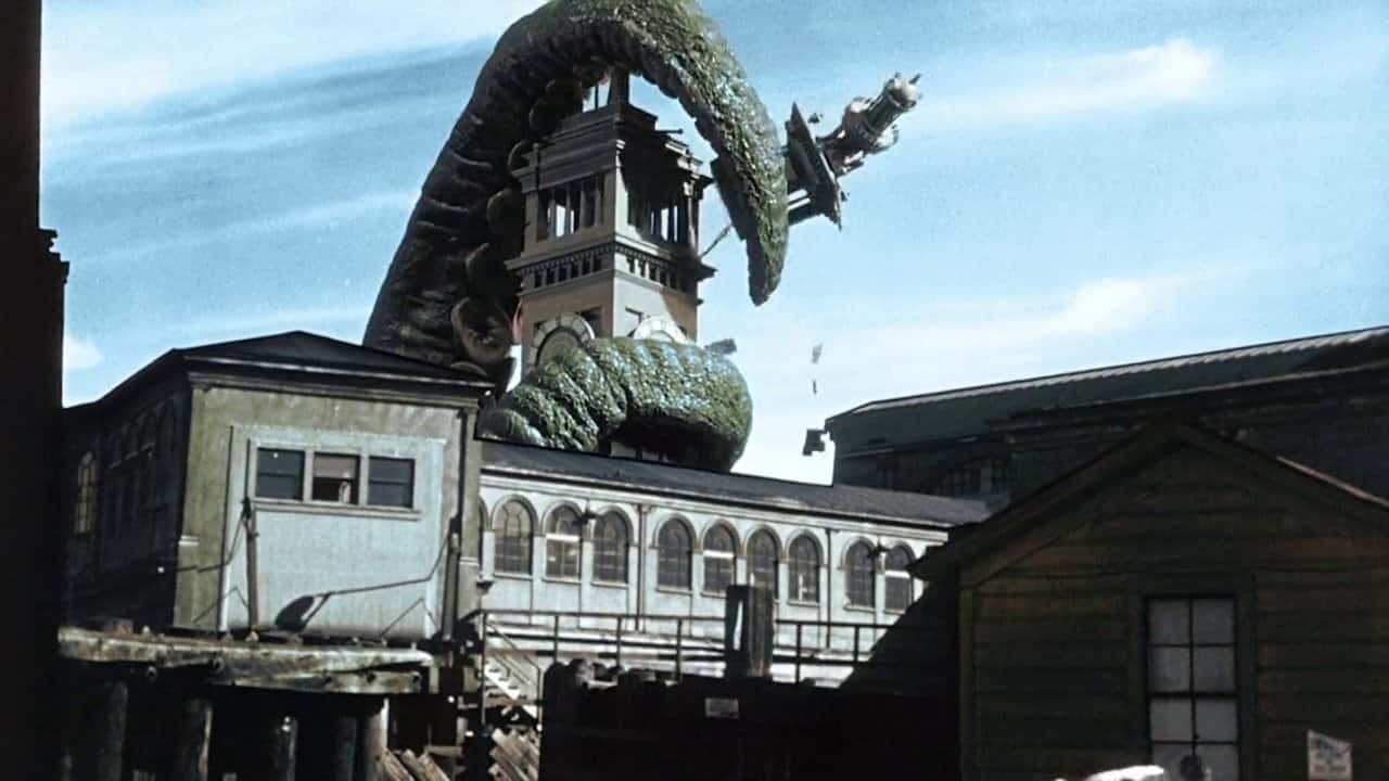 Кадр з фільму Це прийшло з моря (1955)