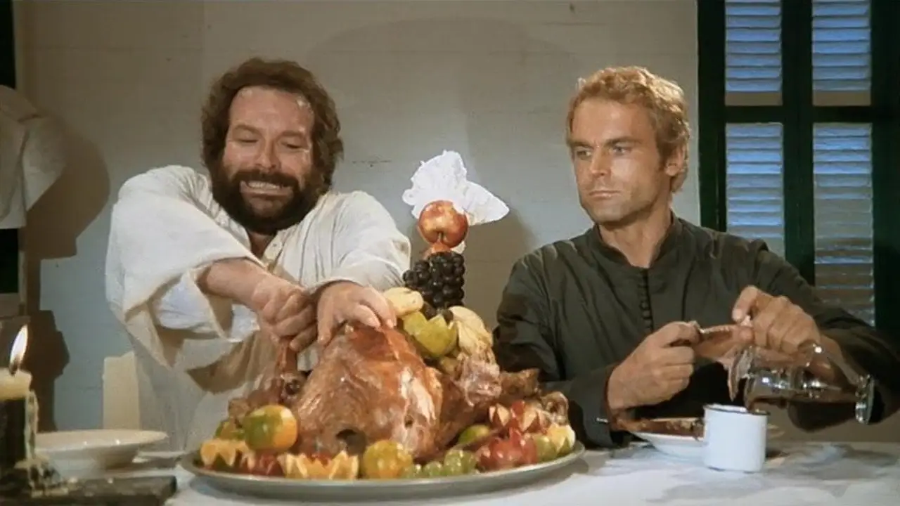Кадр з фільму Два місіонери (1974)